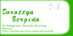 dorottya bergida business card